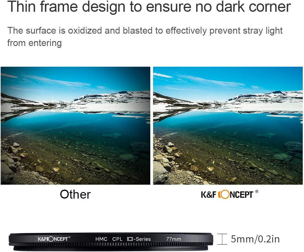 K&F Concept 52mm MC CPL Polarizing Filter KF01.1435 - 2